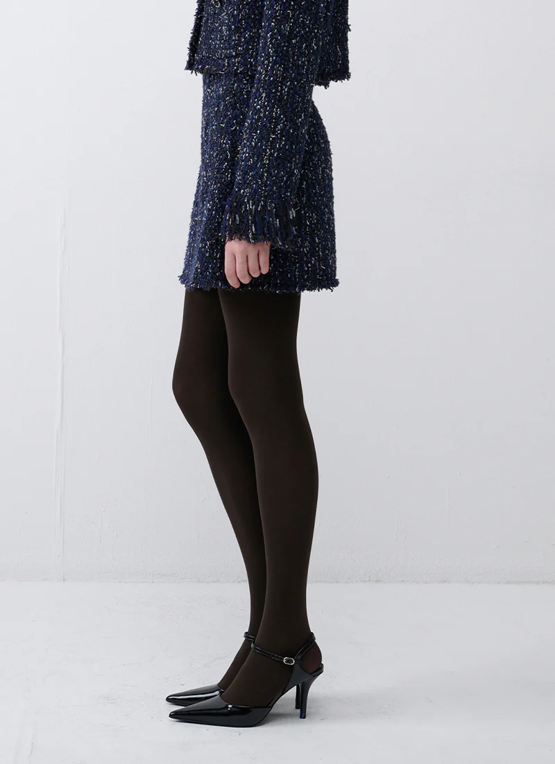 Tweed Knit Mini Skirt - Image 3