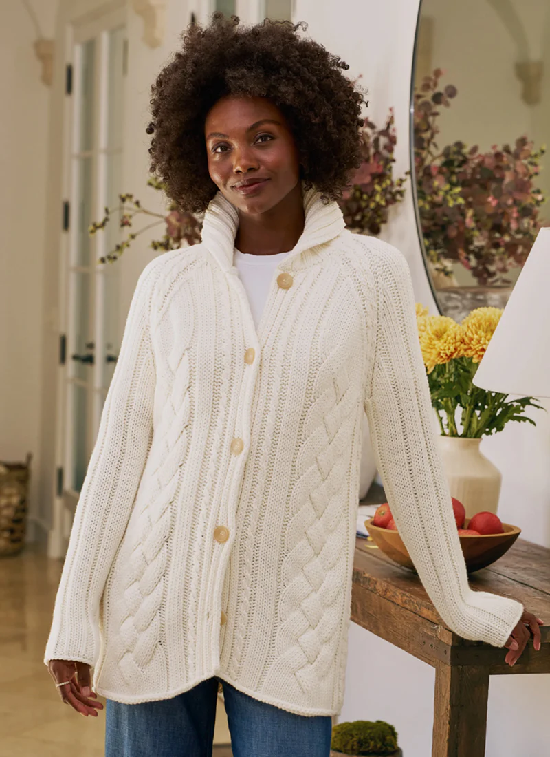 Cotswolds Cable Knit Cardigan
