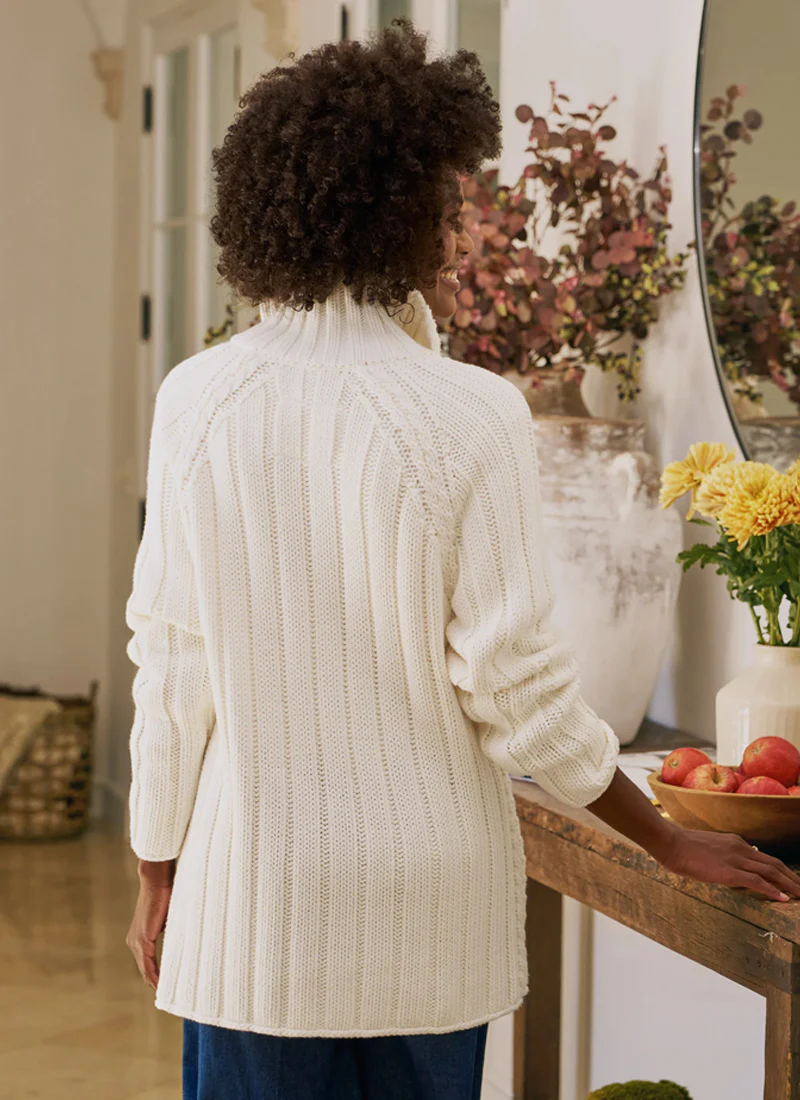 Cotswolds Cable Knit Cardigan - Image 2