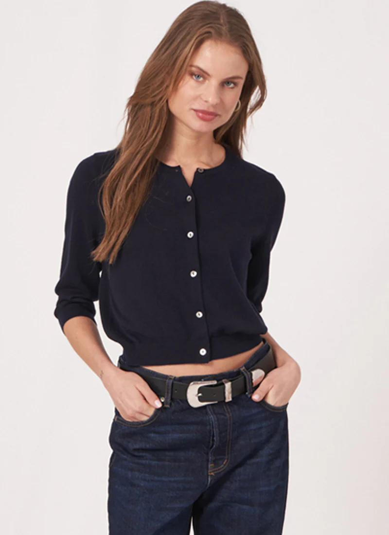 Cotton Mix Knitted Cardigan