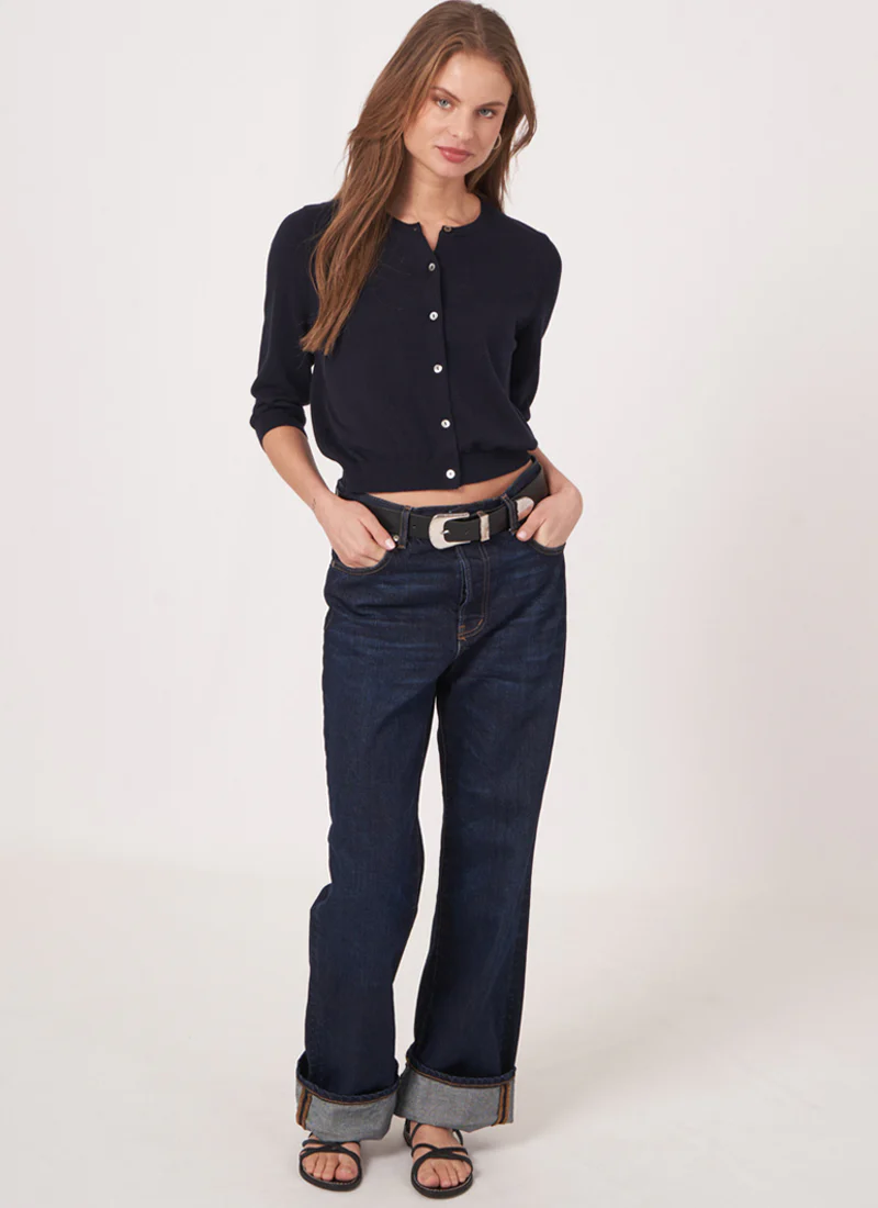 Cotton Mix Knitted Cardigan - Image 6