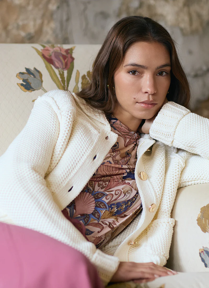 Federica Cropped Cardigan - Image 3