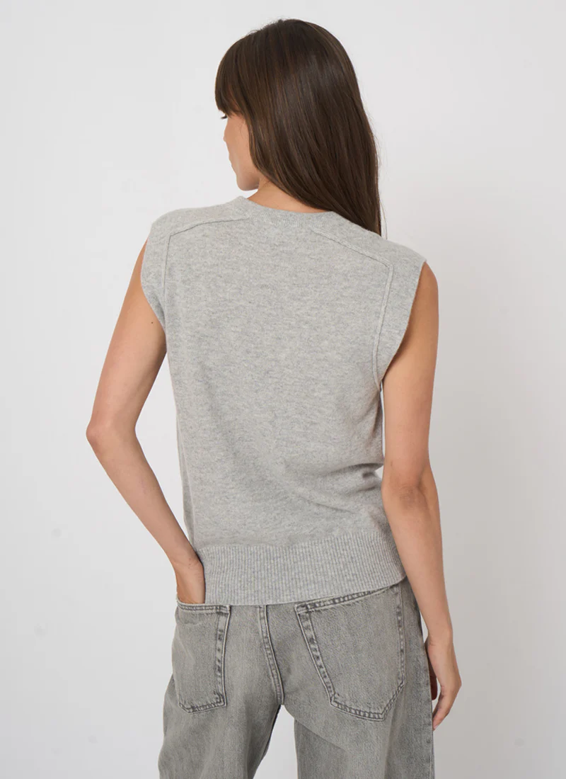 Cashmere Sleeveless Pullover - Image 2