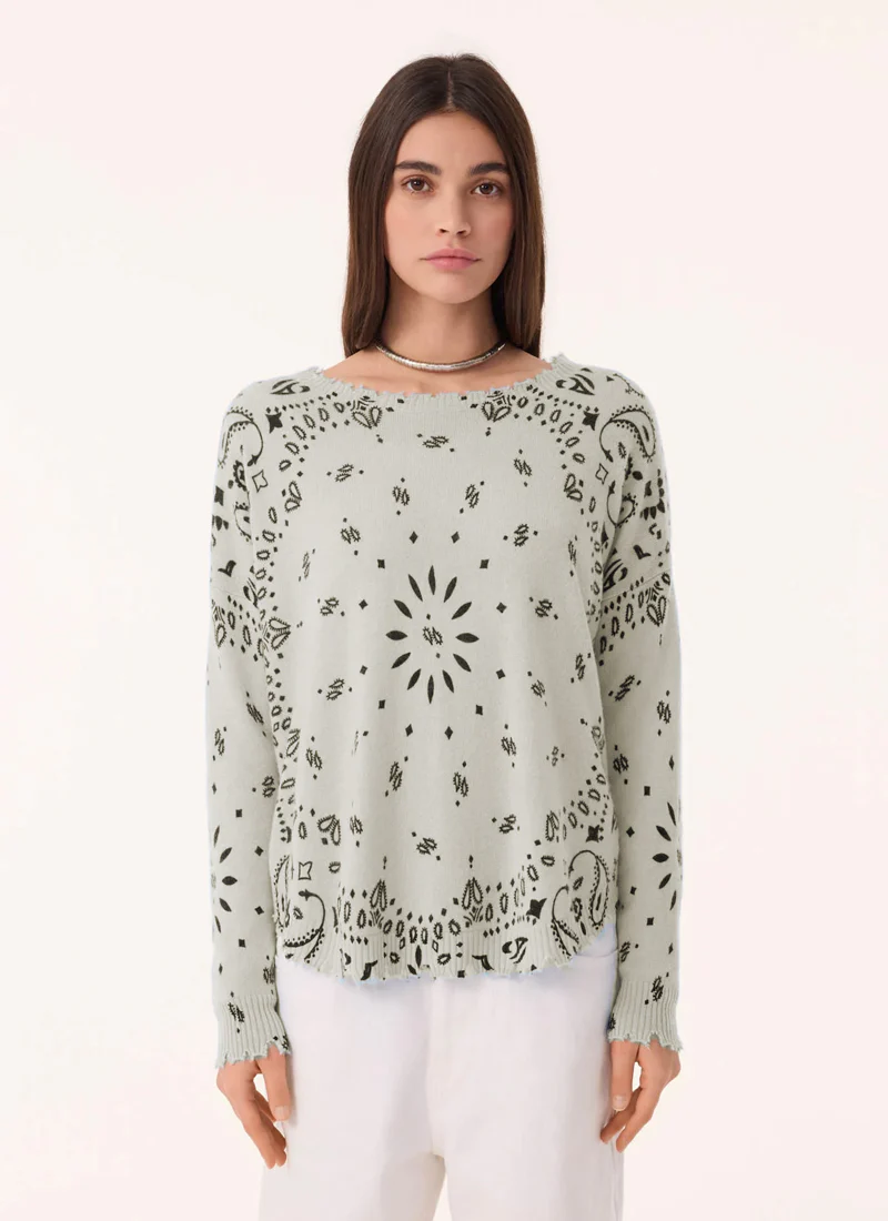 Mela Cashmere Banadana Sweater