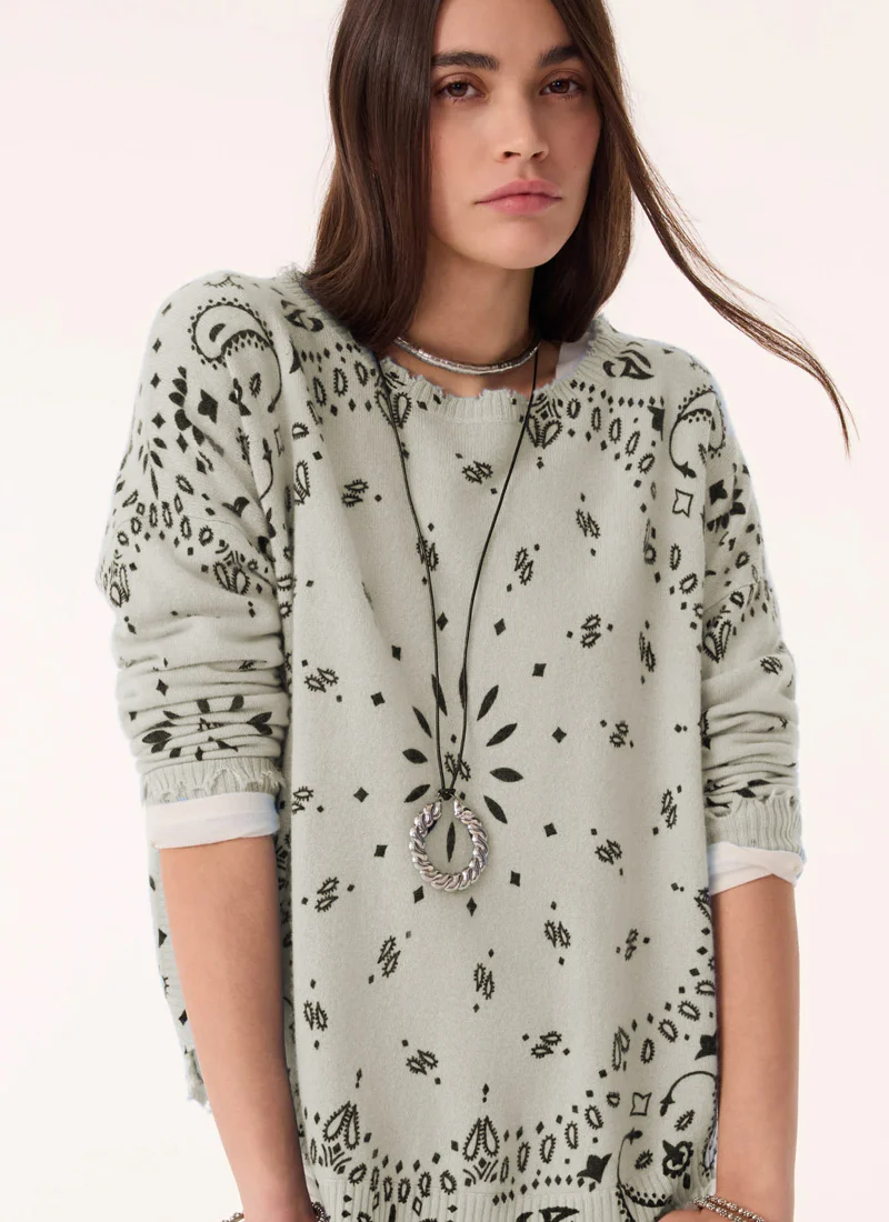 Mela Cashmere Banadana Sweater - Image 3