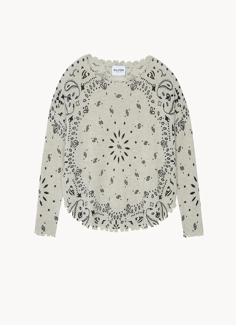 Mela Cashmere Banadana Sweater - Image 4