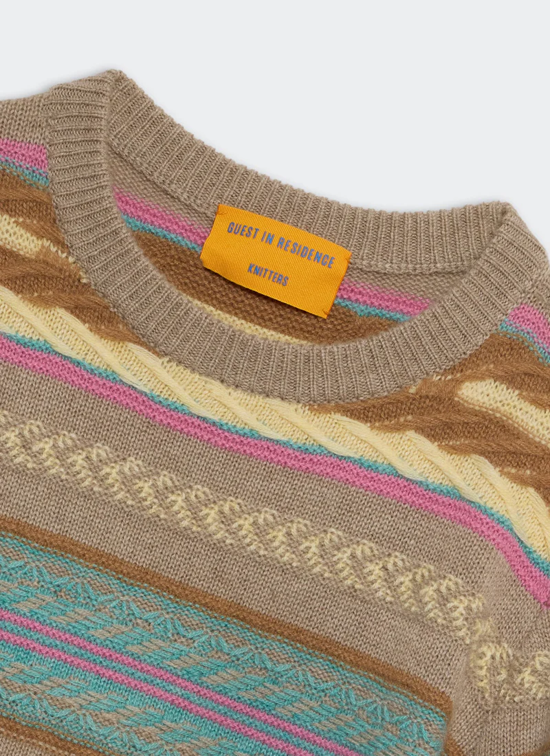 Western Stripe Crew Neck Sweater - Image 6