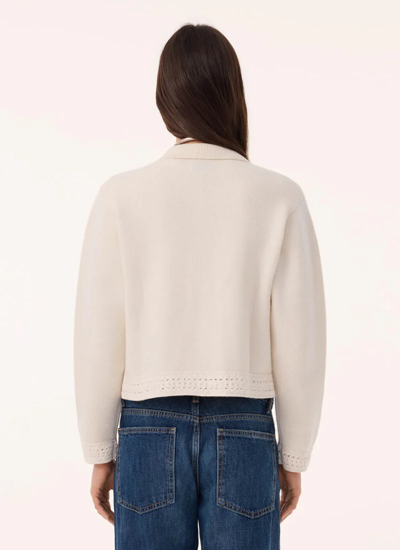 Xenia Crochet Pocket Cardigan - Image 2