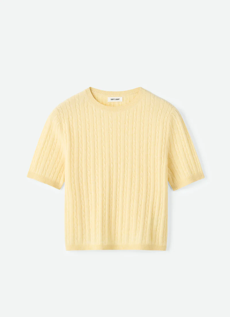 Cable Knit Cashmere Top - Image 5