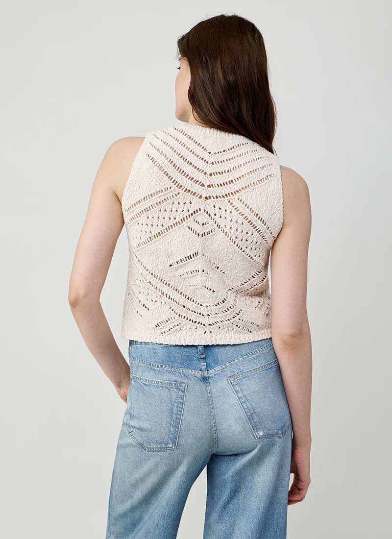 Chunky Pointelle Knit Tank - Image 2