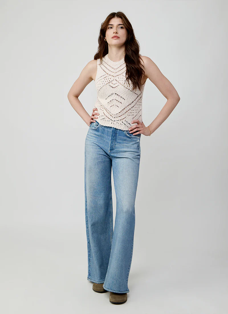 Chunky Pointelle Knit Tank - Image 3