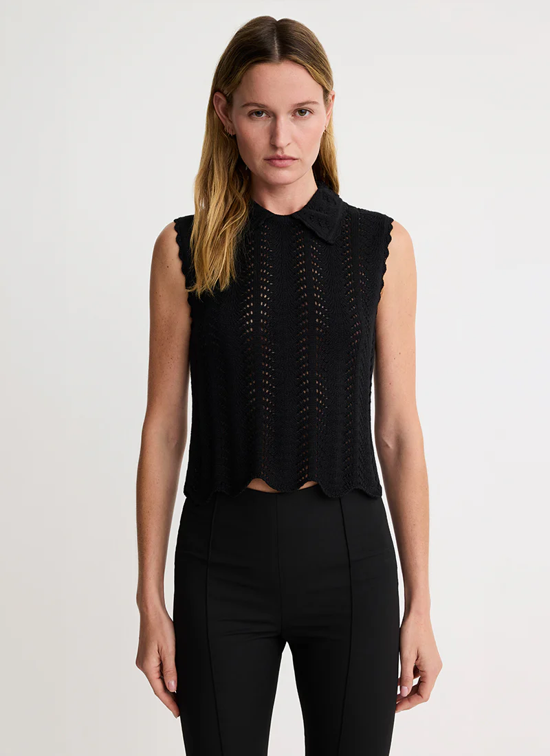 Club Collar Crochet Tank