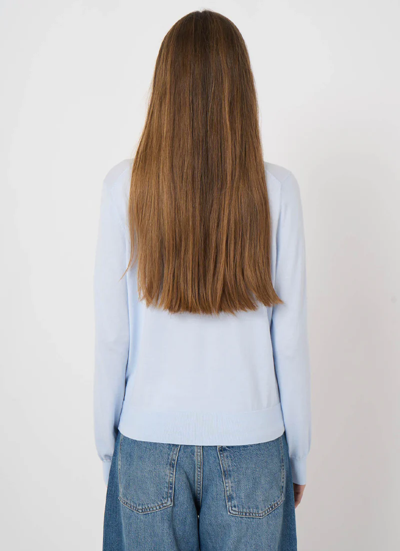 Cotton Knitted Crew Neck Sweater - Image 4