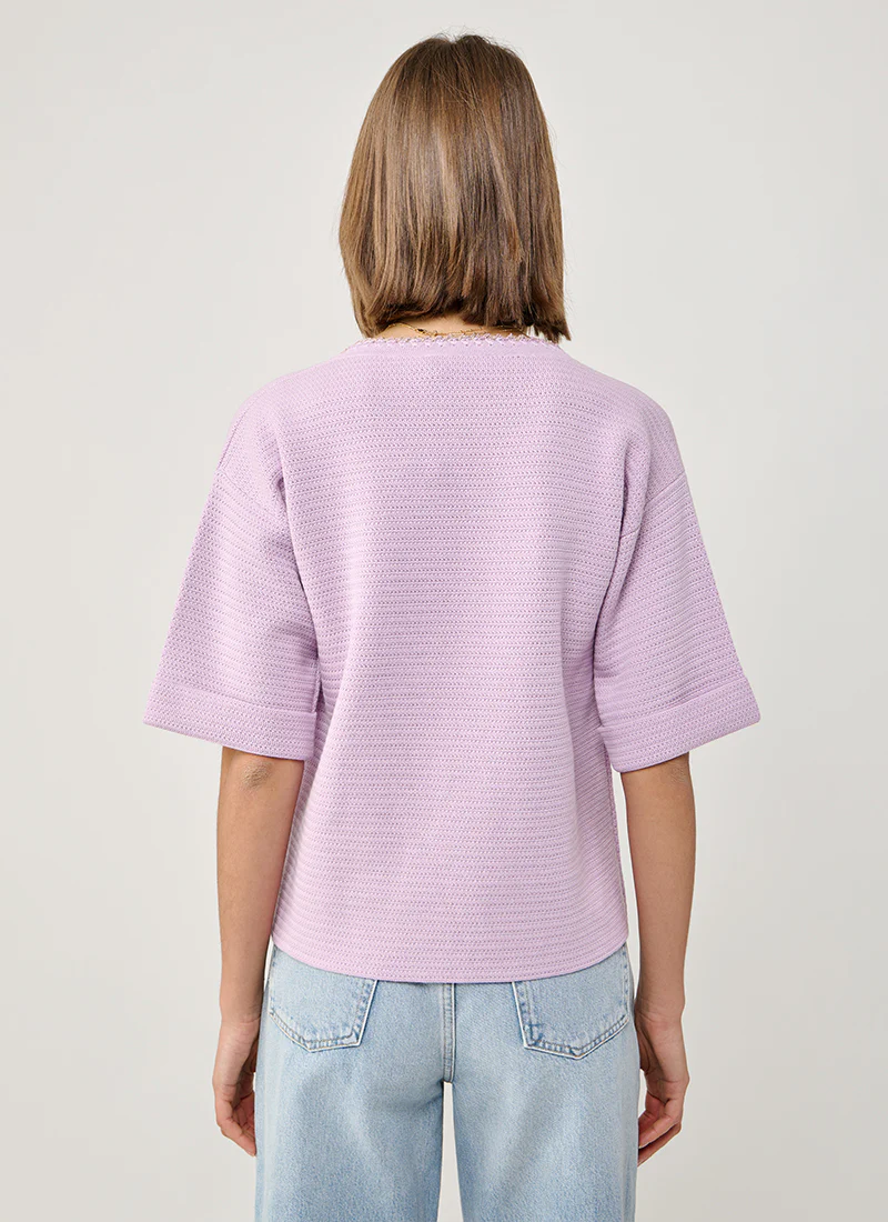 Cotton Wool Basket Weave Knit - Image 3