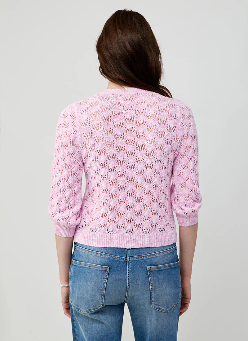 Fancy Stitch Puff Sleeve Sweater - Image 2