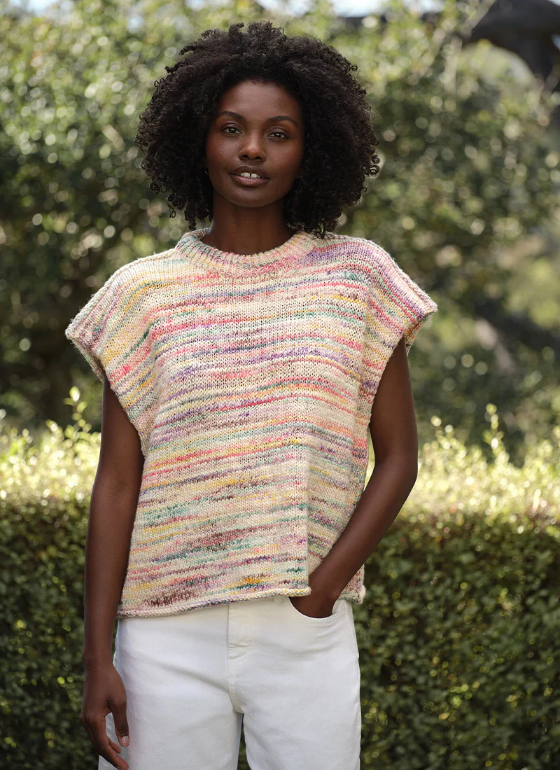 Gaia Spacedye Knit Sweater Vest