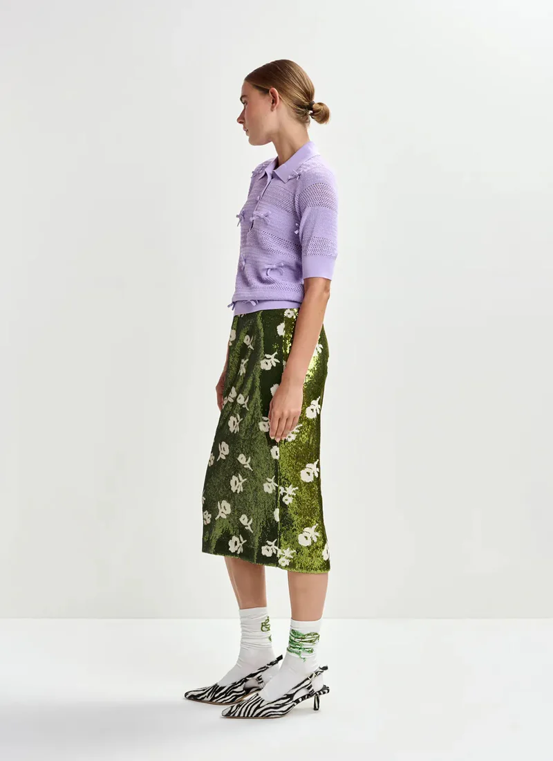 Jarts Bow-Embellished Knit Polo - Image 4