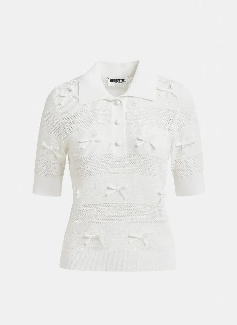 Jarts Bow-Embellished Knit Polo - Image 5