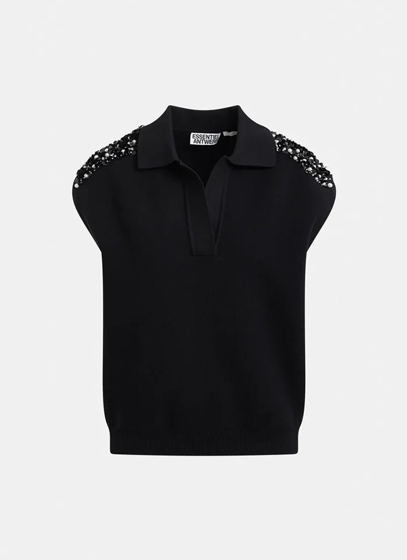 Joline Embroidered Knit Polo - Image 5