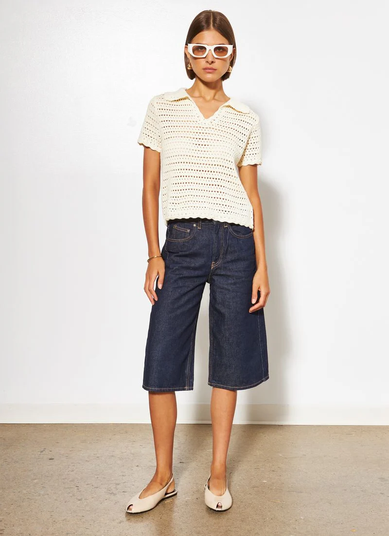 Paisley Knitted Short Sleeve Polo - Image 5