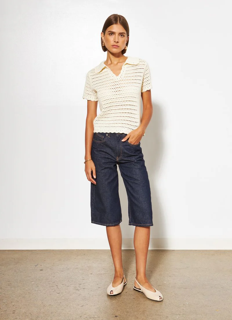 Paisley Knitted Short Sleeve Polo - Image 6