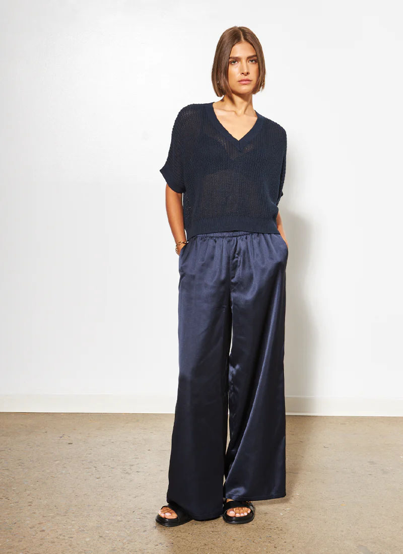 Piper Mid Sleeve V Neck Sweater - Image 2