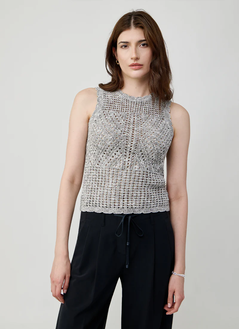 Pointelle Tank