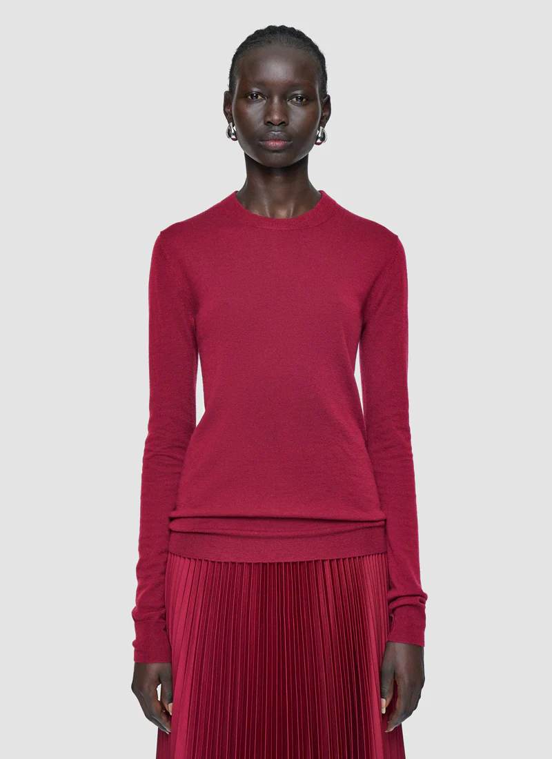 Round Neck Long Sleeve Cashair Sweater