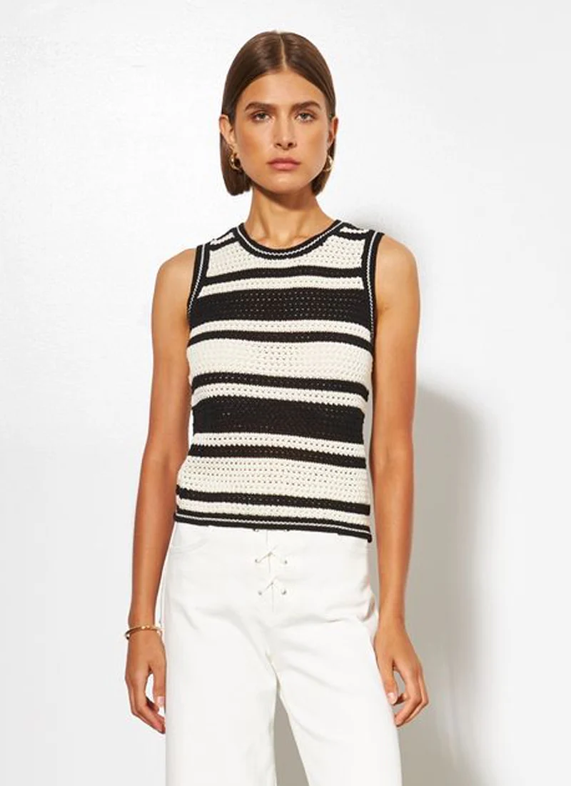 Scottie Stripe Knit Tank Top - Image 2