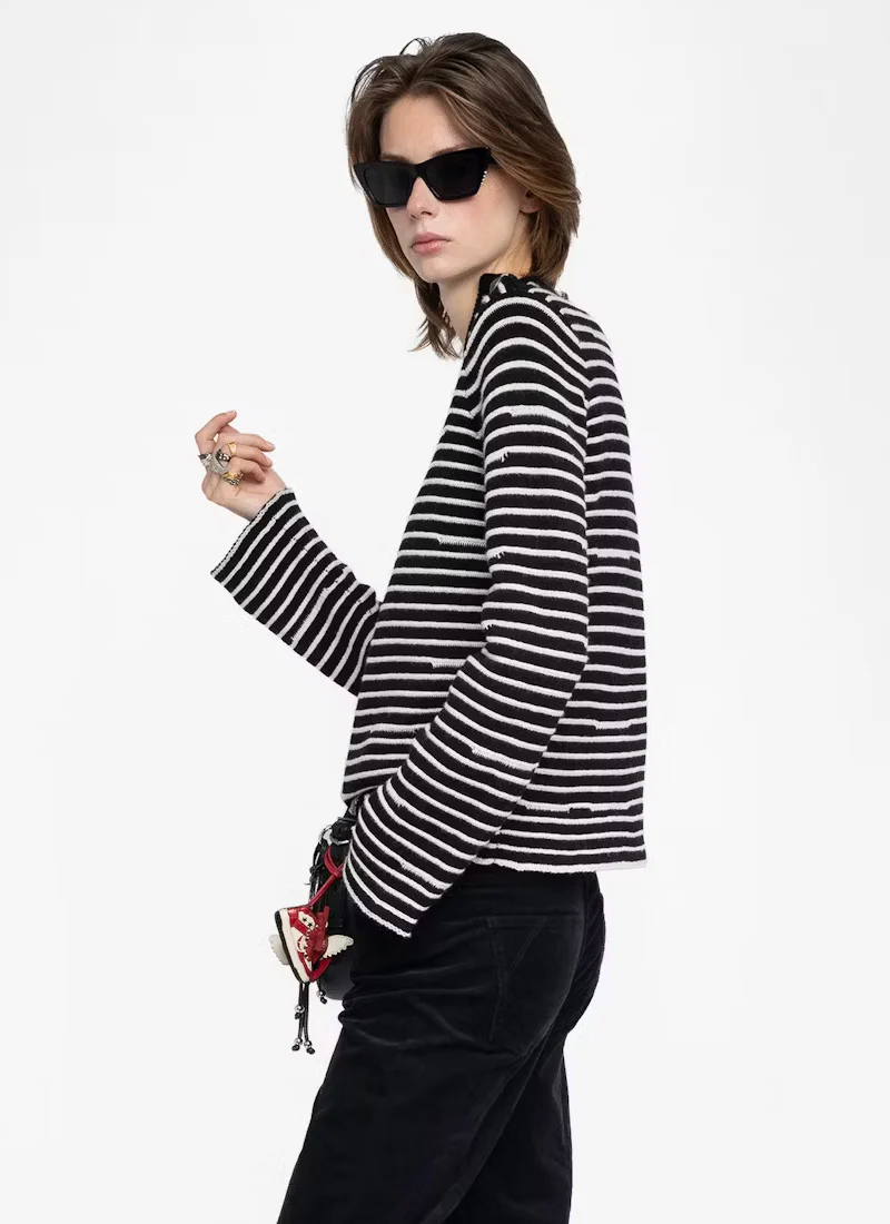 Spiky Long Sleeve Pullover - Image 3