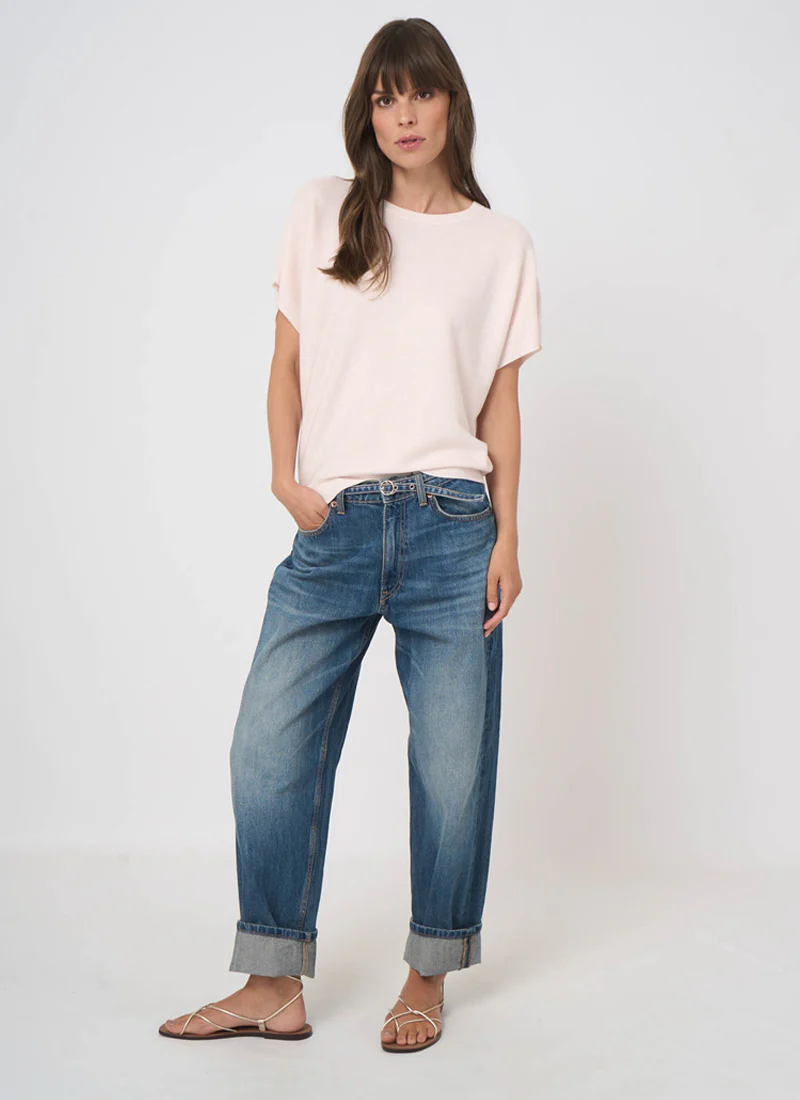 Superfine Cotton Boat-Neck Sweater - Image 3