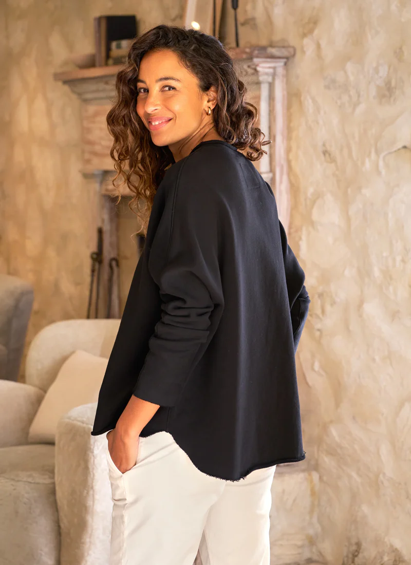 Anna Triple Fleece Long Sleeve Capelet - Image 2
