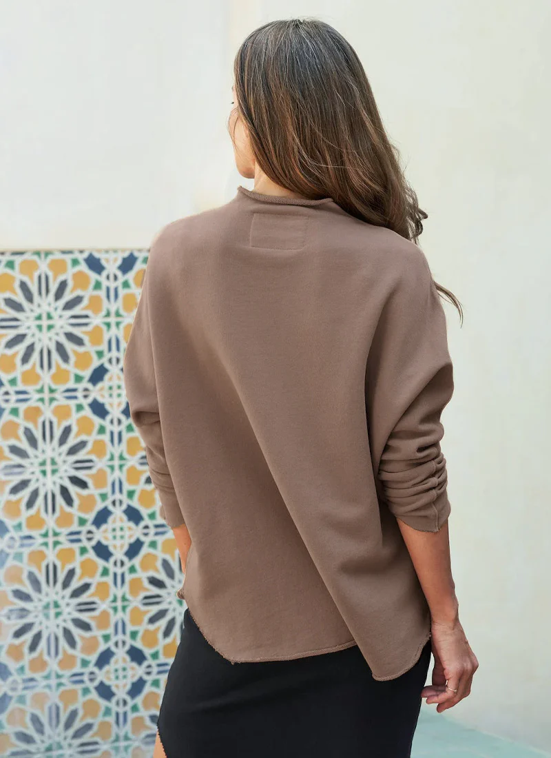 Effie Long Sleeve Funnel Neck Capelet - Image 2