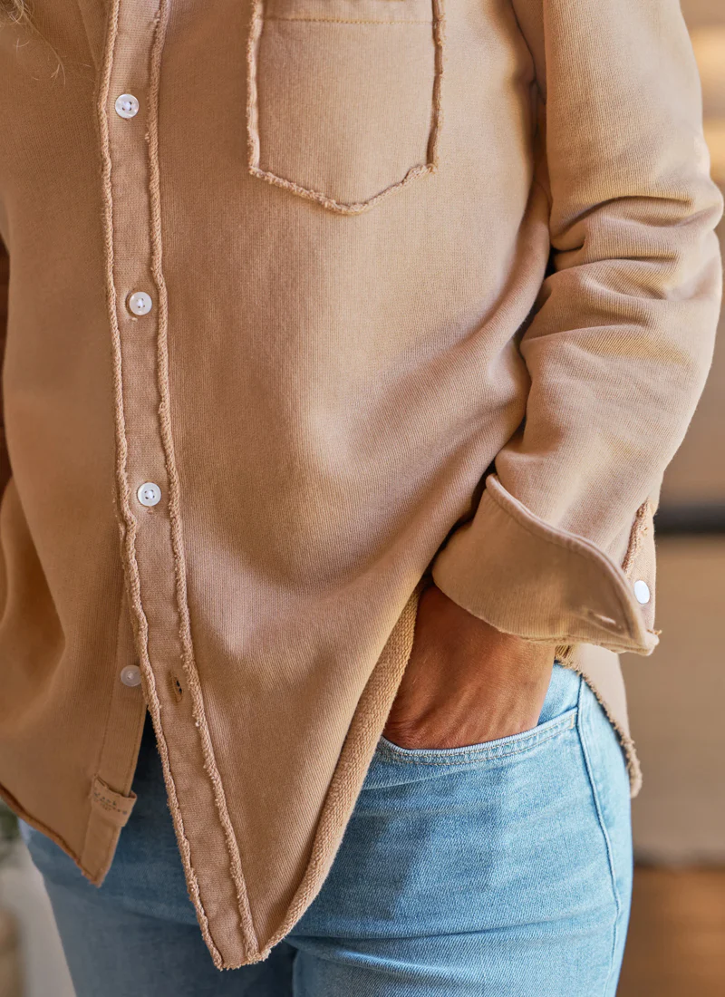 Eileen Triple Fleece Button-Up Shirt - Image 3