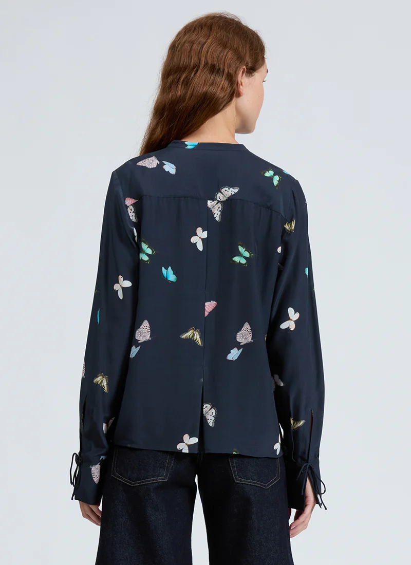 Adren Printed Pleated Blouse - Image 2