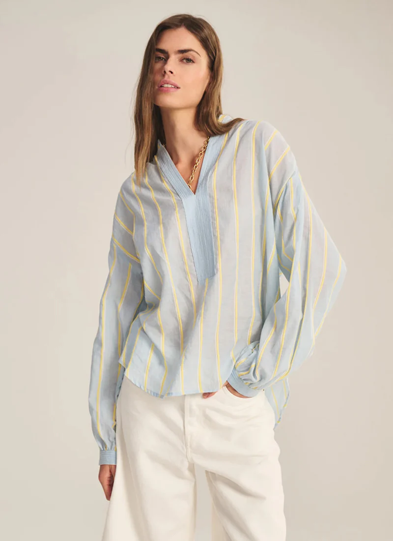 Analyn Yarn Dyed Striped Top