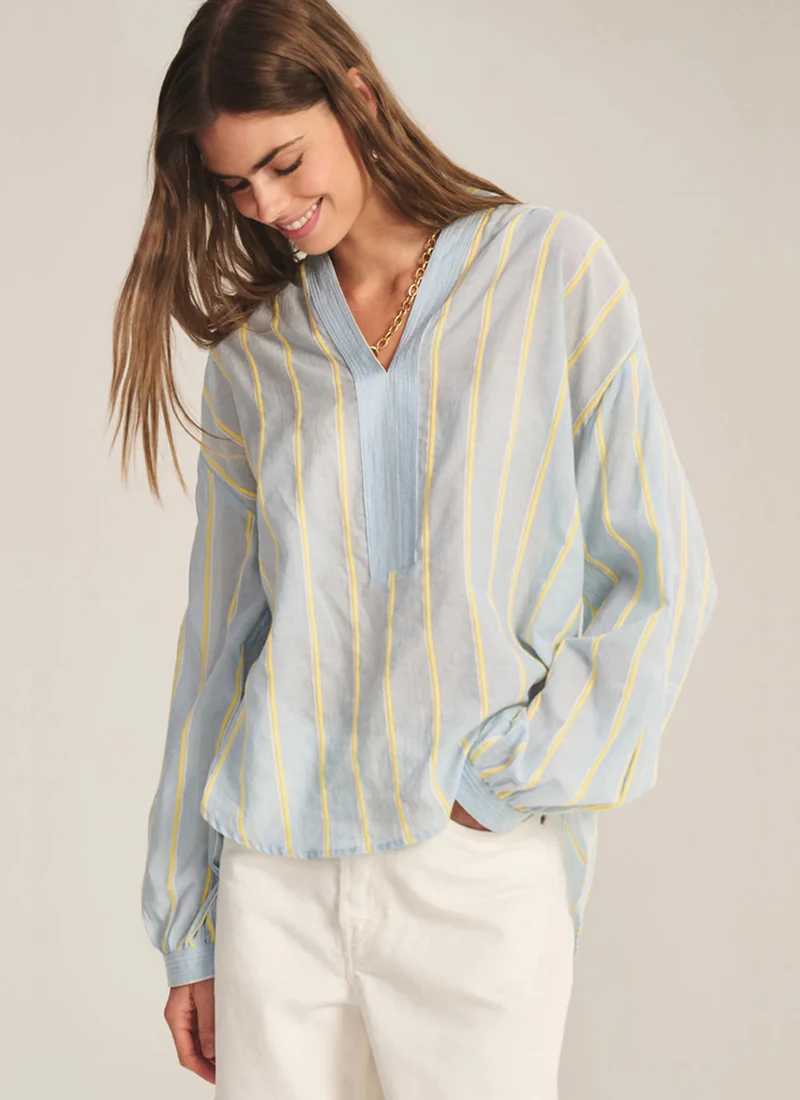 Analyn Yarn Dyed Striped Top - Image 3