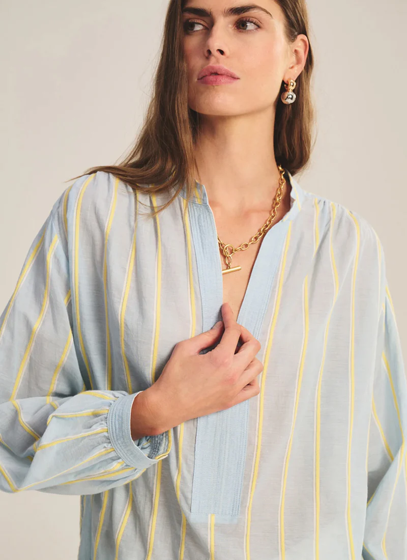 Analyn Yarn Dyed Striped Top - Image 5