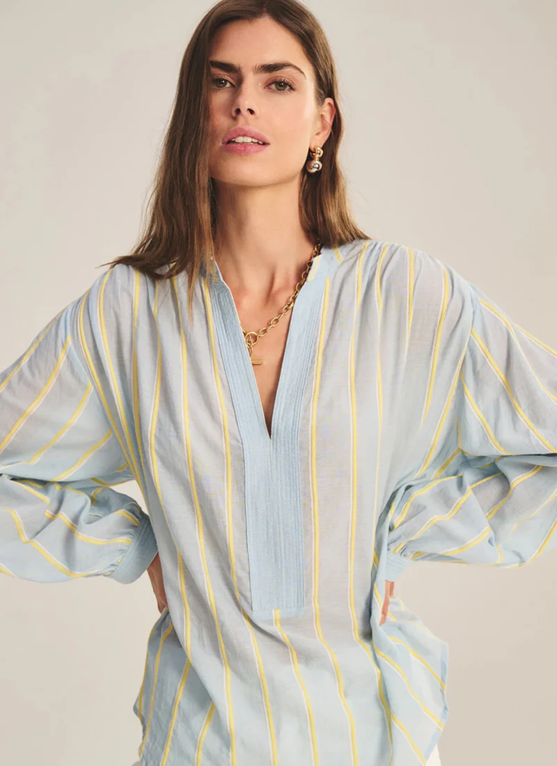 Analyn Yarn Dyed Striped Top - Image 6