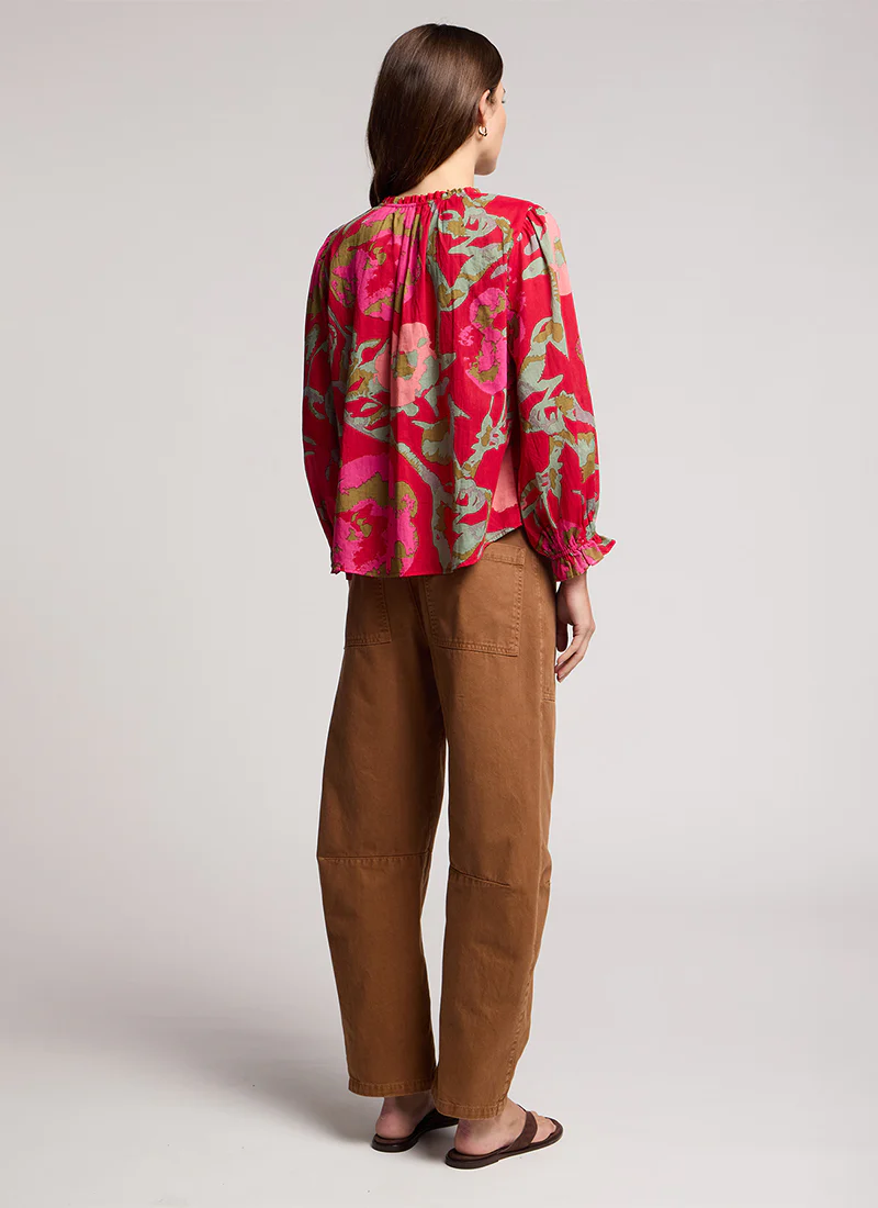 Avena Printed Rose Vines Top - Image 3