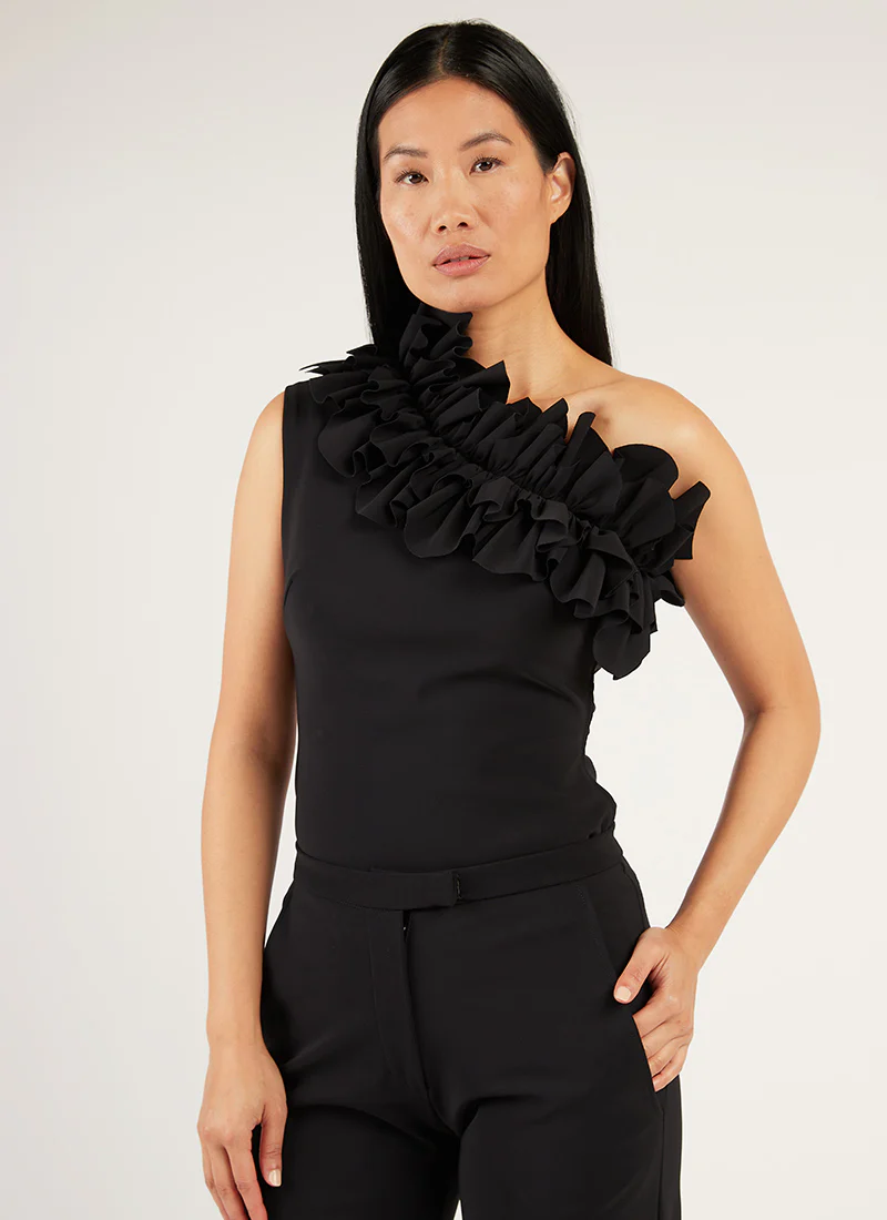 Bastian One Shoulder Ruffle