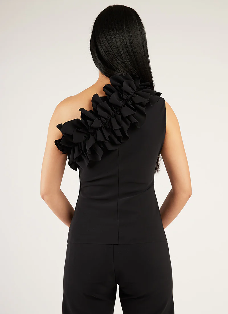 Bastian One Shoulder Ruffle - Image 2