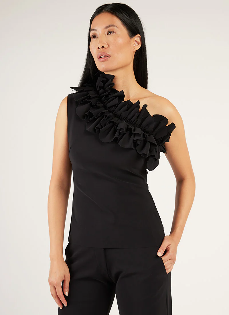 Bastian One Shoulder Ruffle - Image 4