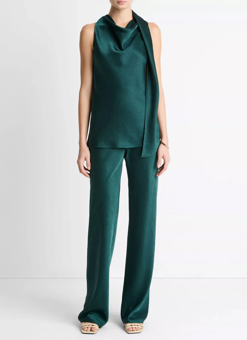 Satin Scarf Top - Image 4