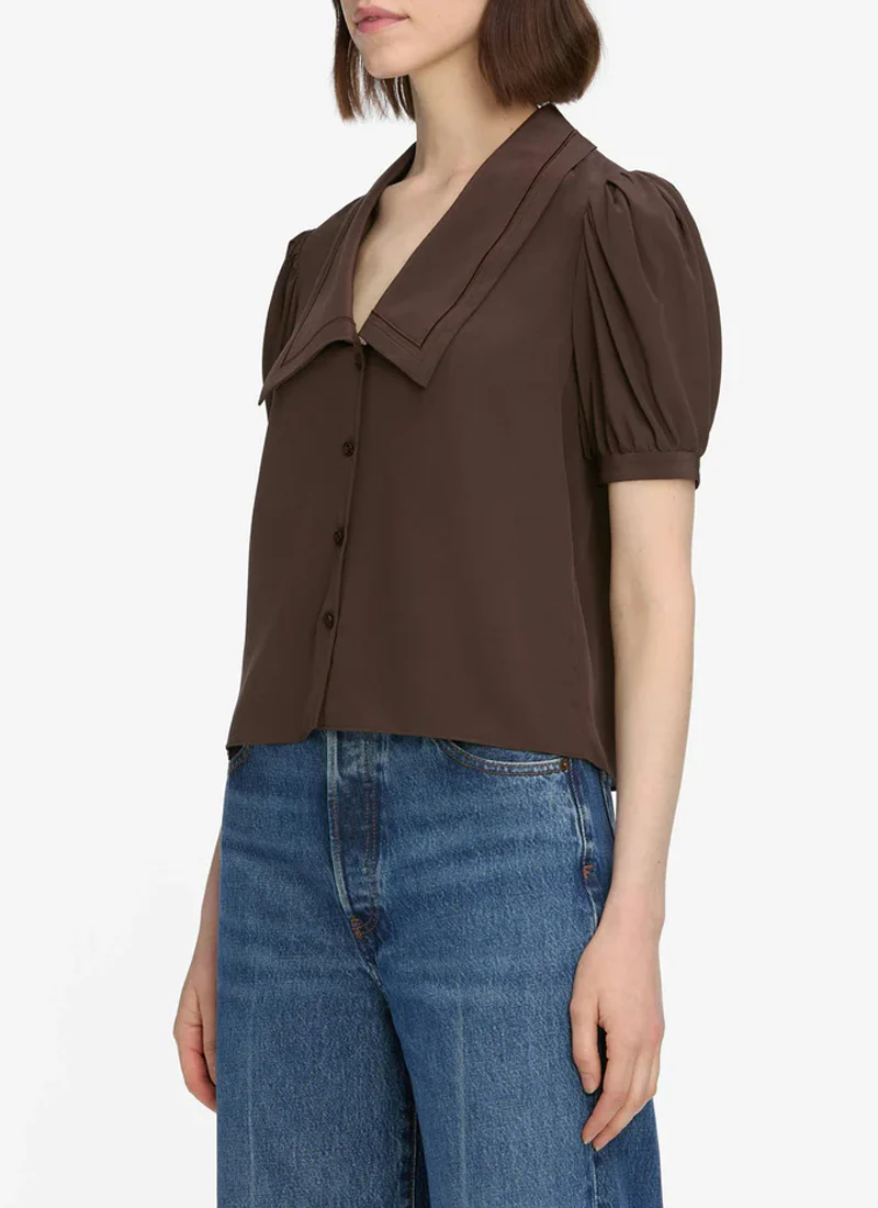 The Silk Prim Short Sleeve Blouse - Image 5