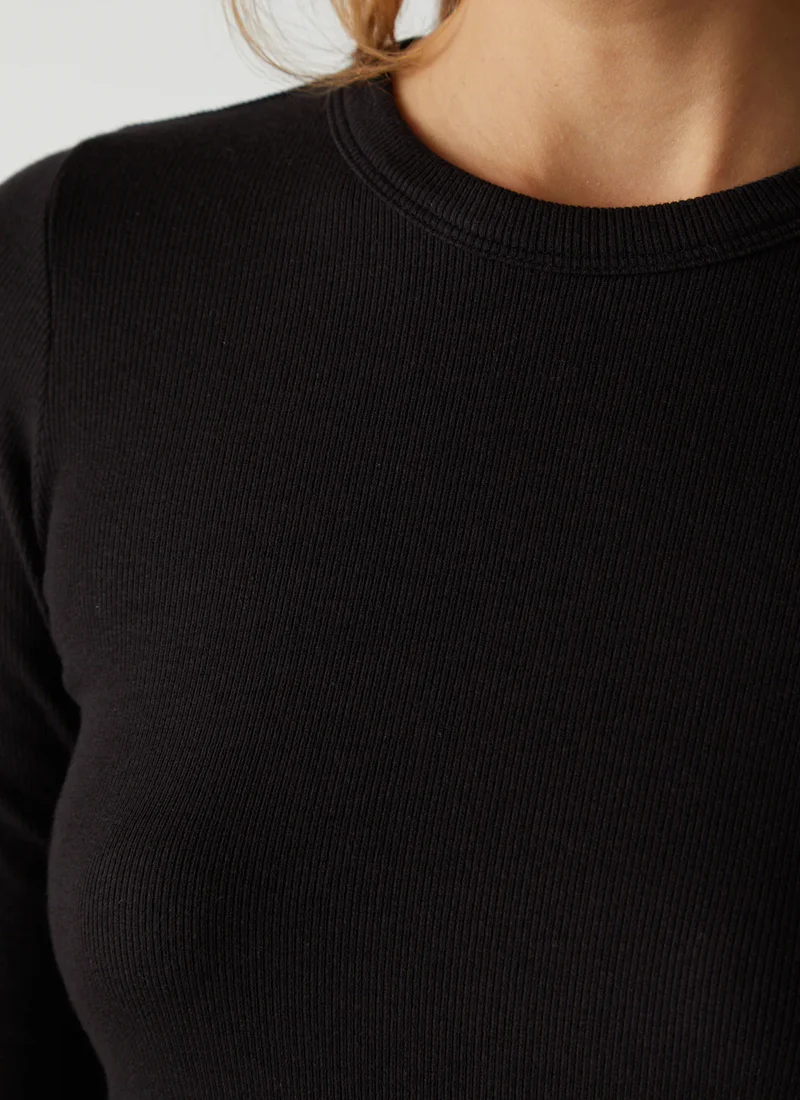 Camino Rib Long Sleeve Top - Image 4