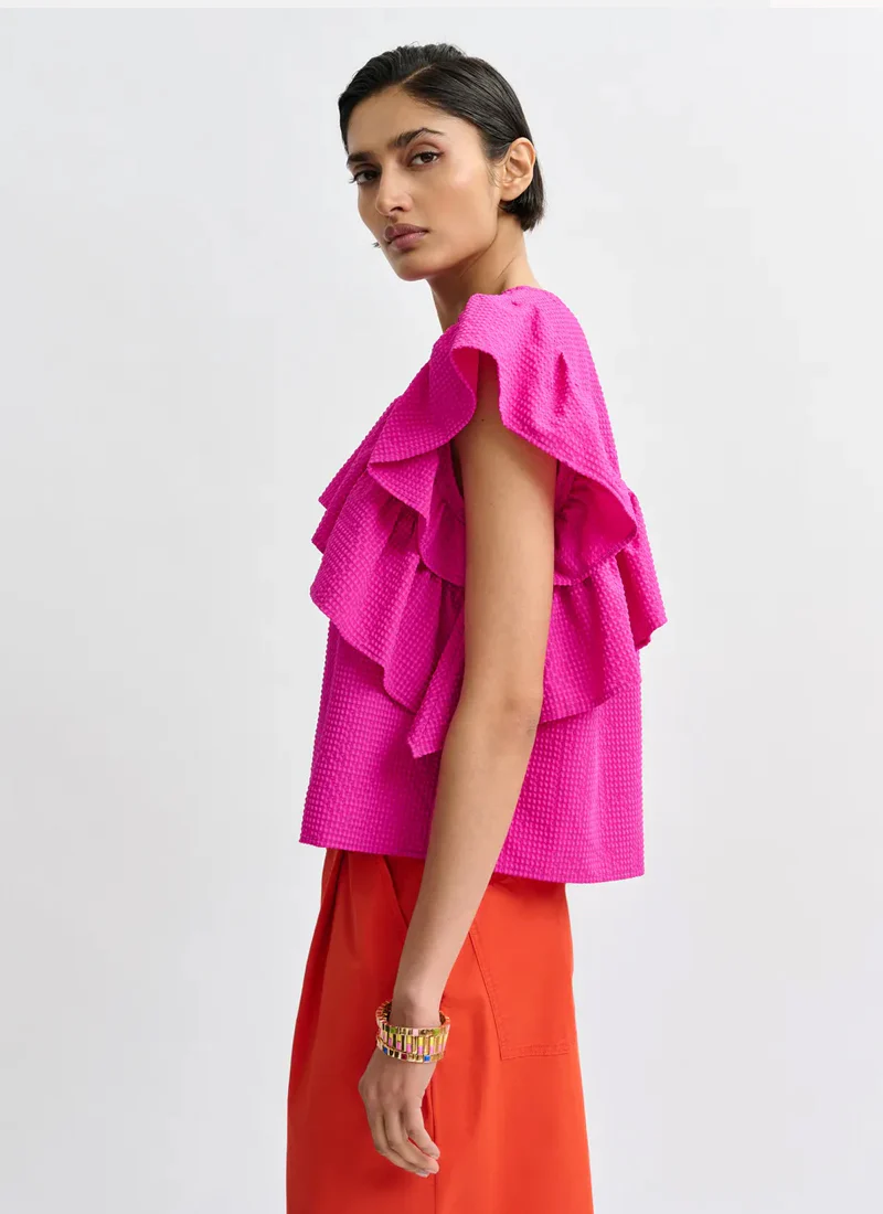 Oojoo Ruffle Top - Image 3