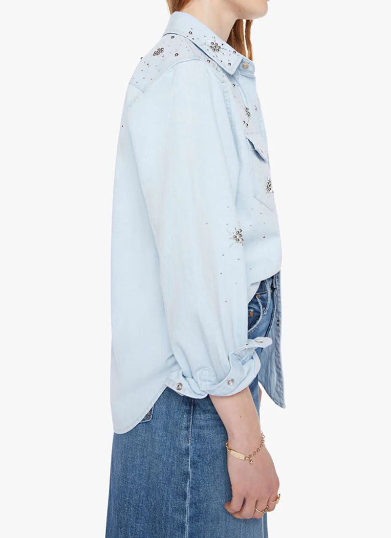 All My Exes Denim Button Up Shirt - Image 3