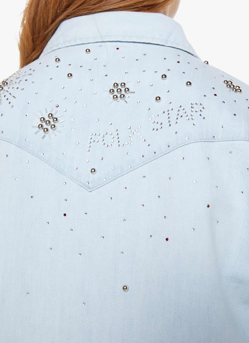 All My Exes Denim Button Up Shirt - Image 5