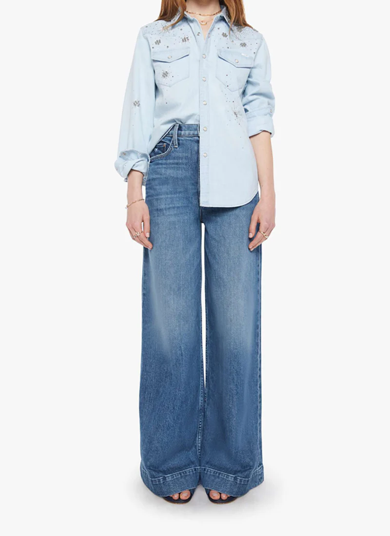 All My Exes Denim Button Up Shirt - Image 6